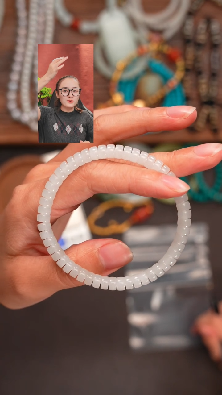 未镶嵌手串和田玉柿****意遇见匠心品质回血