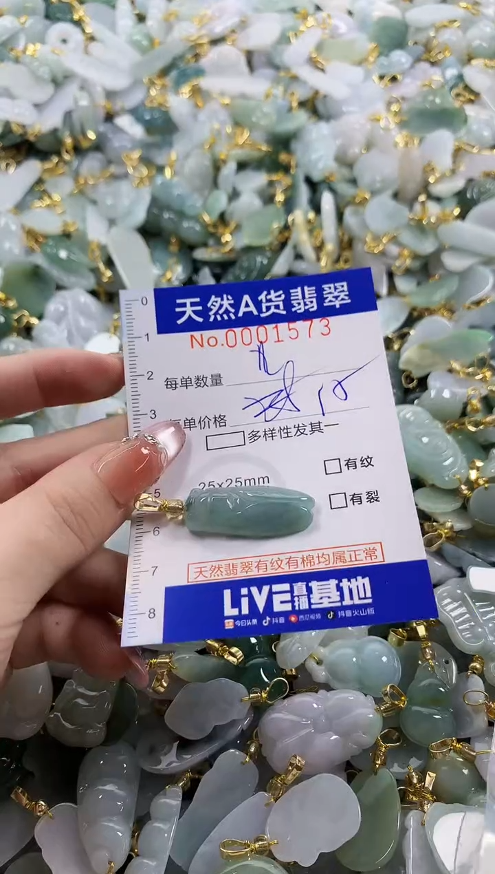 颈饰未镶嵌翡翠S*P天然A货翡翠