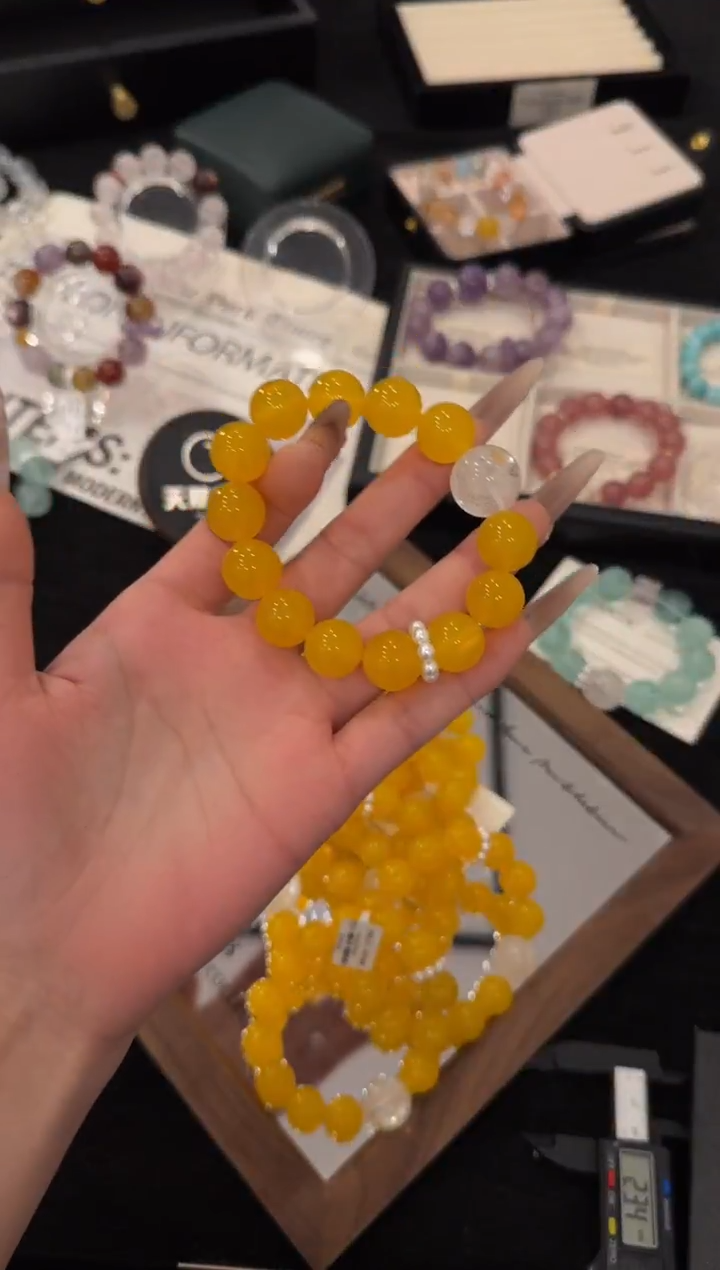 未镶嵌手链水晶黄亦玫x3503