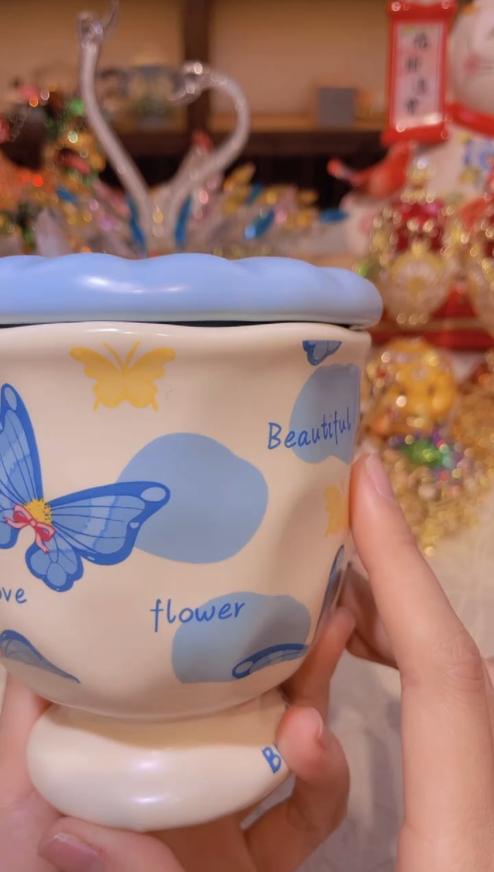 【闪购商品】茶宠马克杯瓷器好看全部防漏带走