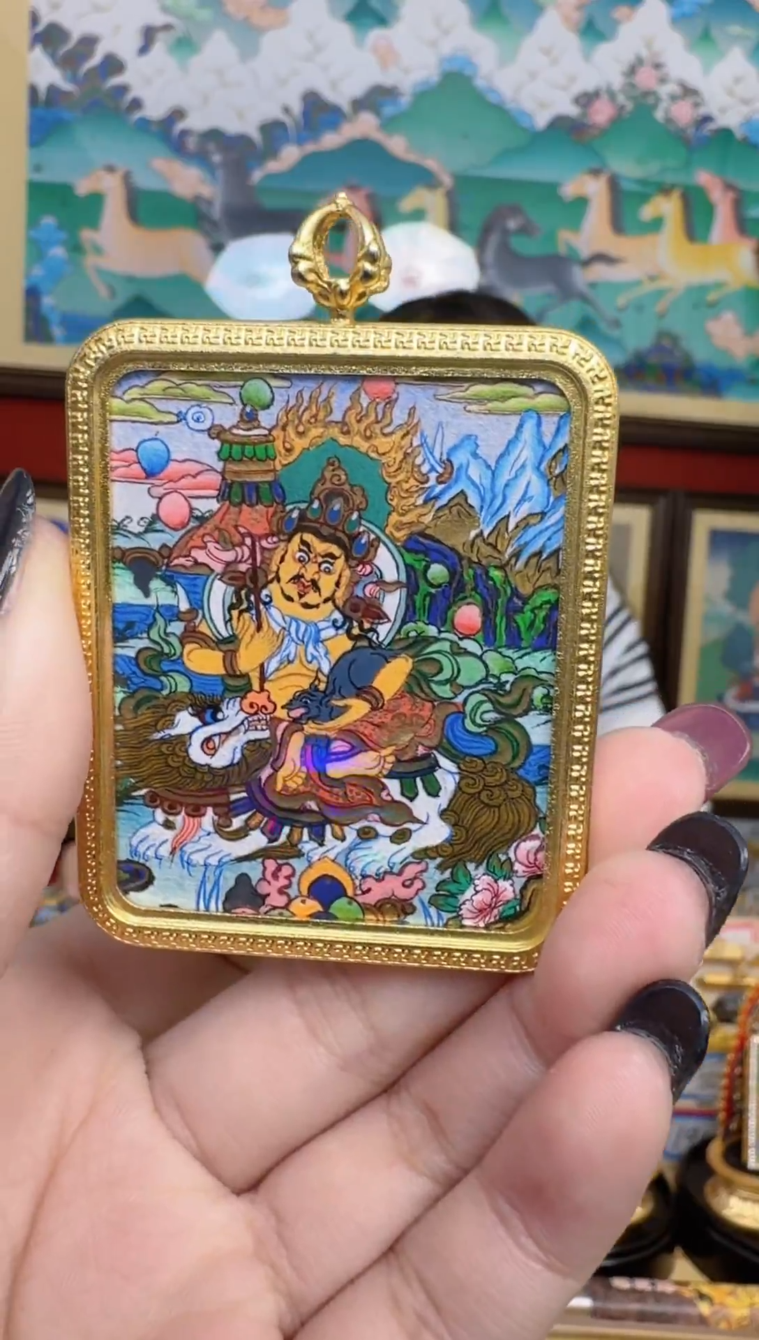 吊坠c宝-热贡纯手绘-刀刀