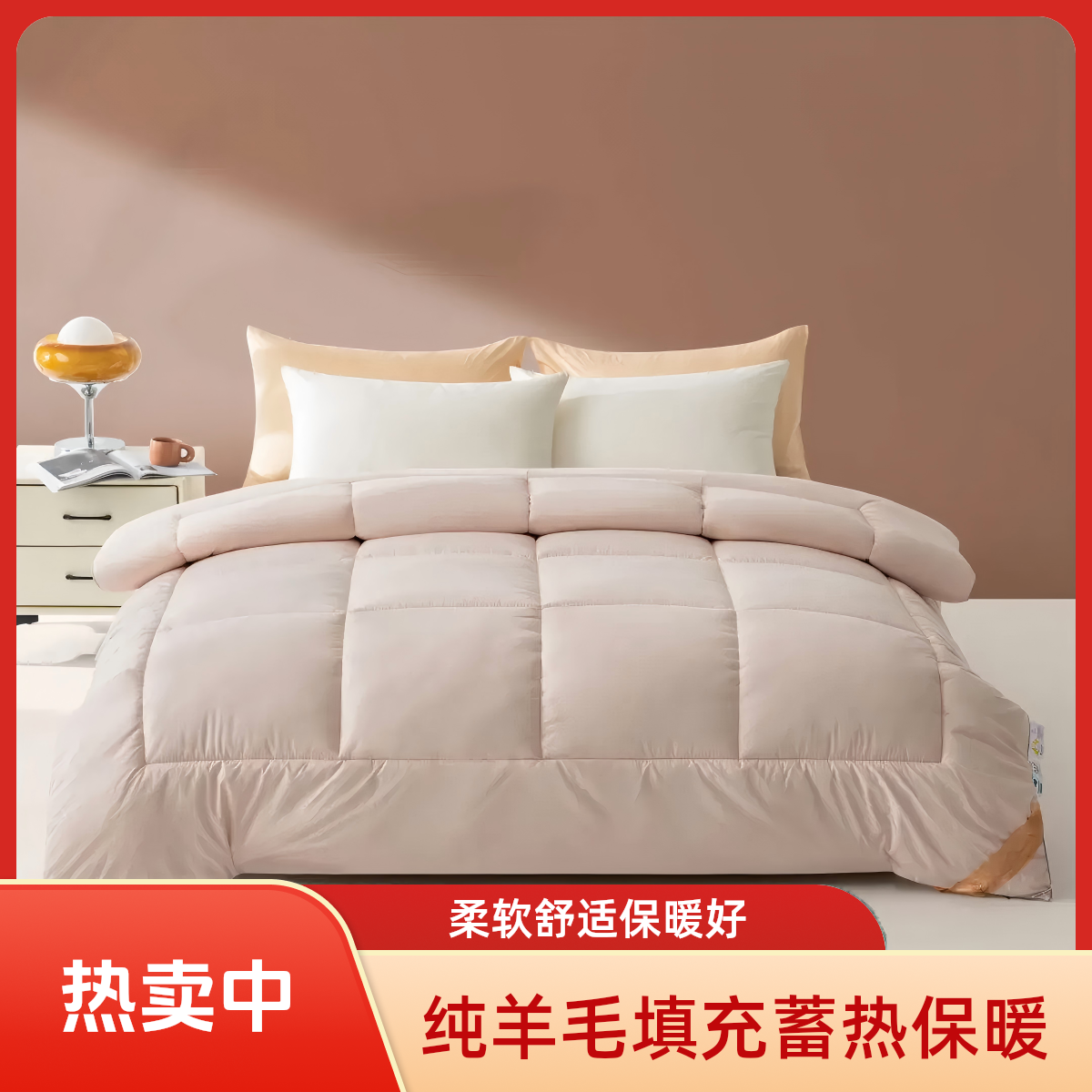 【工厂清仓】100%羊毛被春秋被冬被加厚被子A