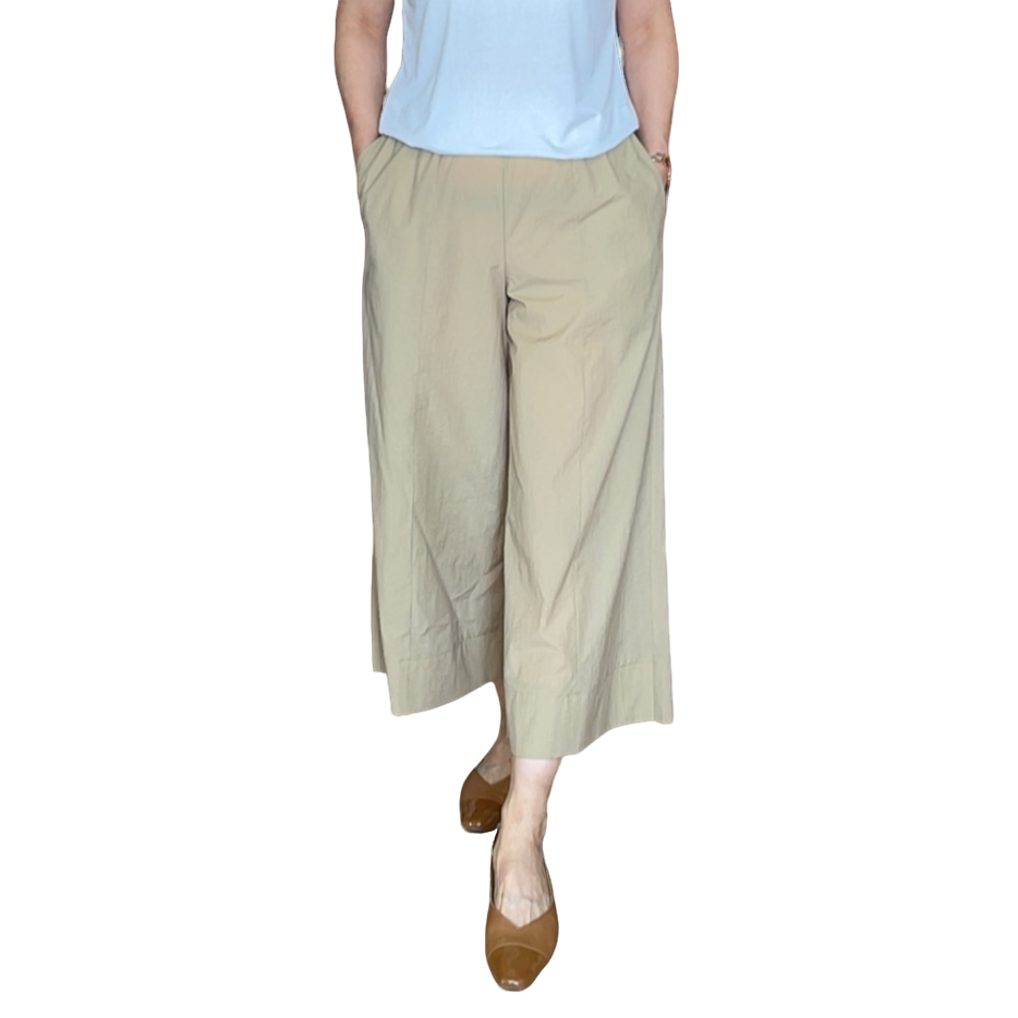 【延姐服饰2】2025新款韩国明线宽松显瘦透气宽边九分透气女阔腿裤