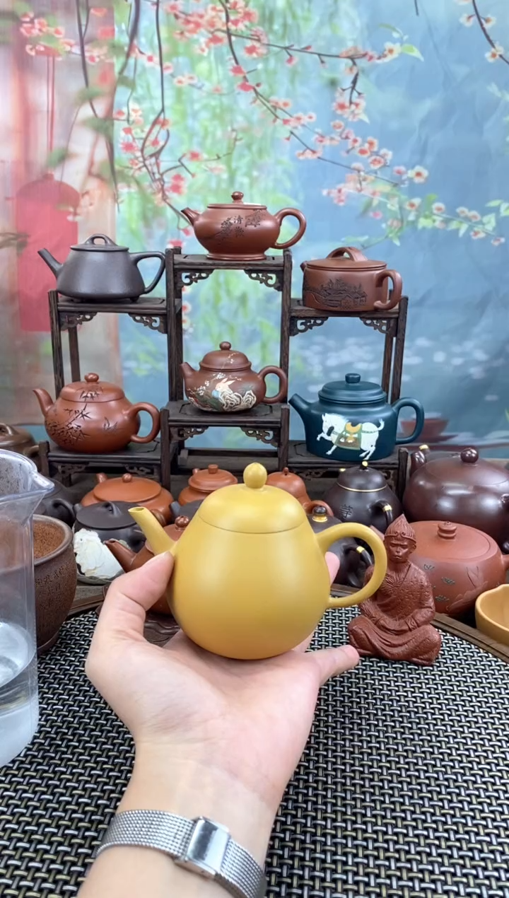 茶壶紫砂黄金段梨形