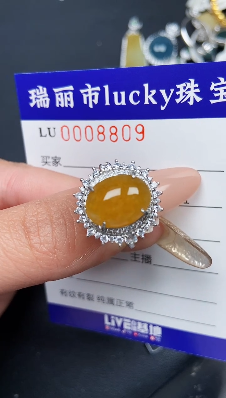 【闪购商品】翡翠颈饰银S925镶嵌8809