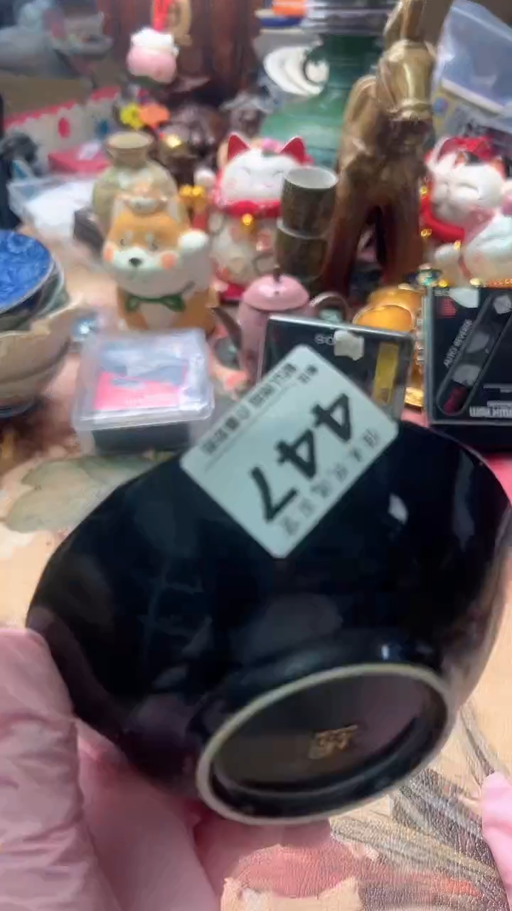 手工艺品琉璃新****Y褐色简约造型瓷器