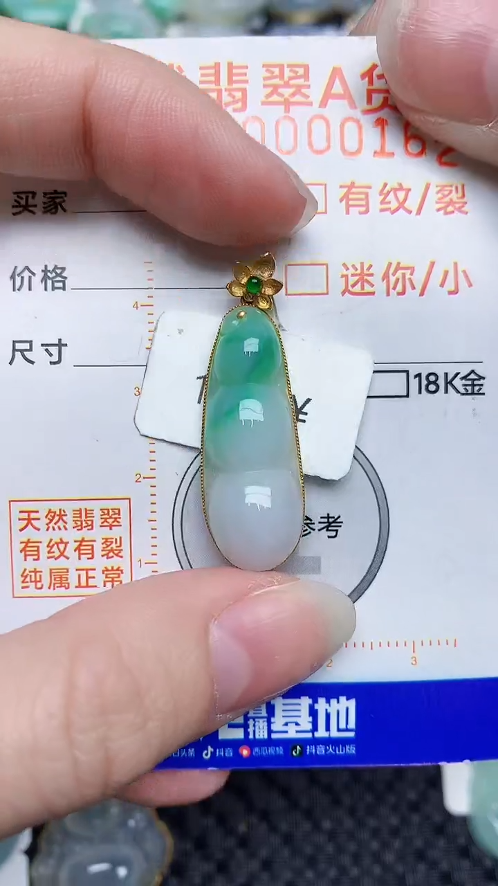 【闪购商品】翡翠颈饰18K金镶嵌7867867678