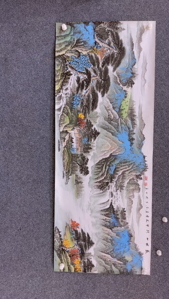 【闪购商品】国画1.26展馆-黄春香六尺-山水11