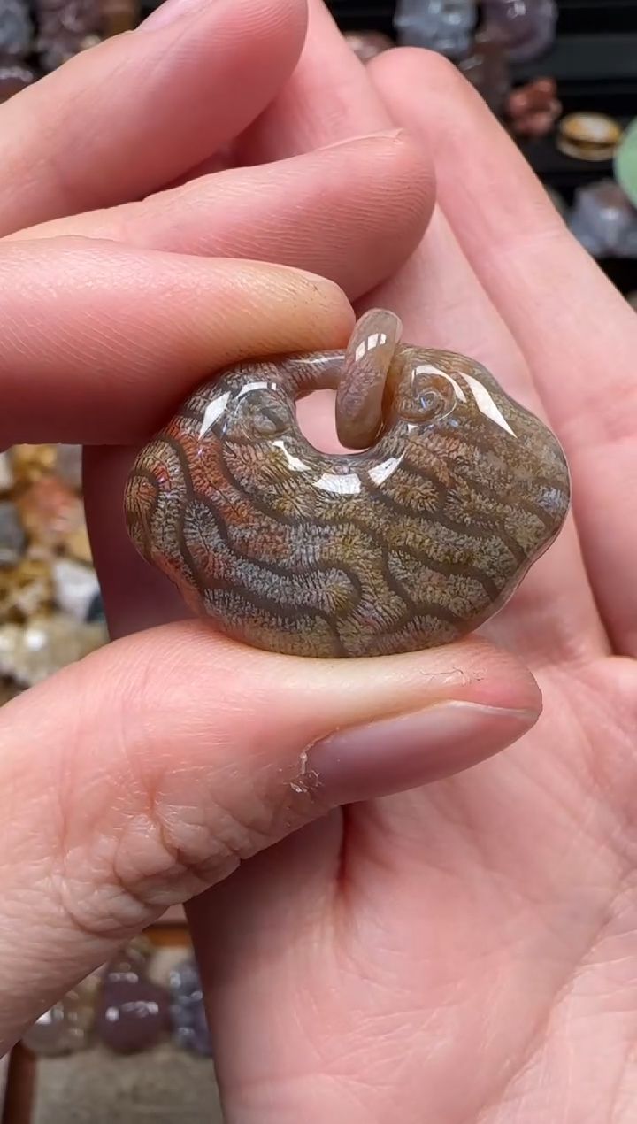 颈饰未镶嵌硅化珊瑚（珊瑚玉）110