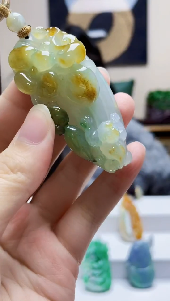 未镶嵌定制翡翠吊坠121