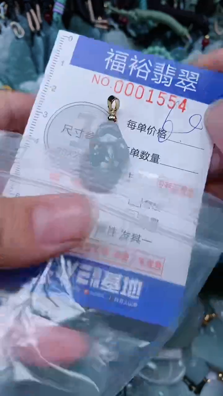 翡翠未镶嵌颈饰...0001554