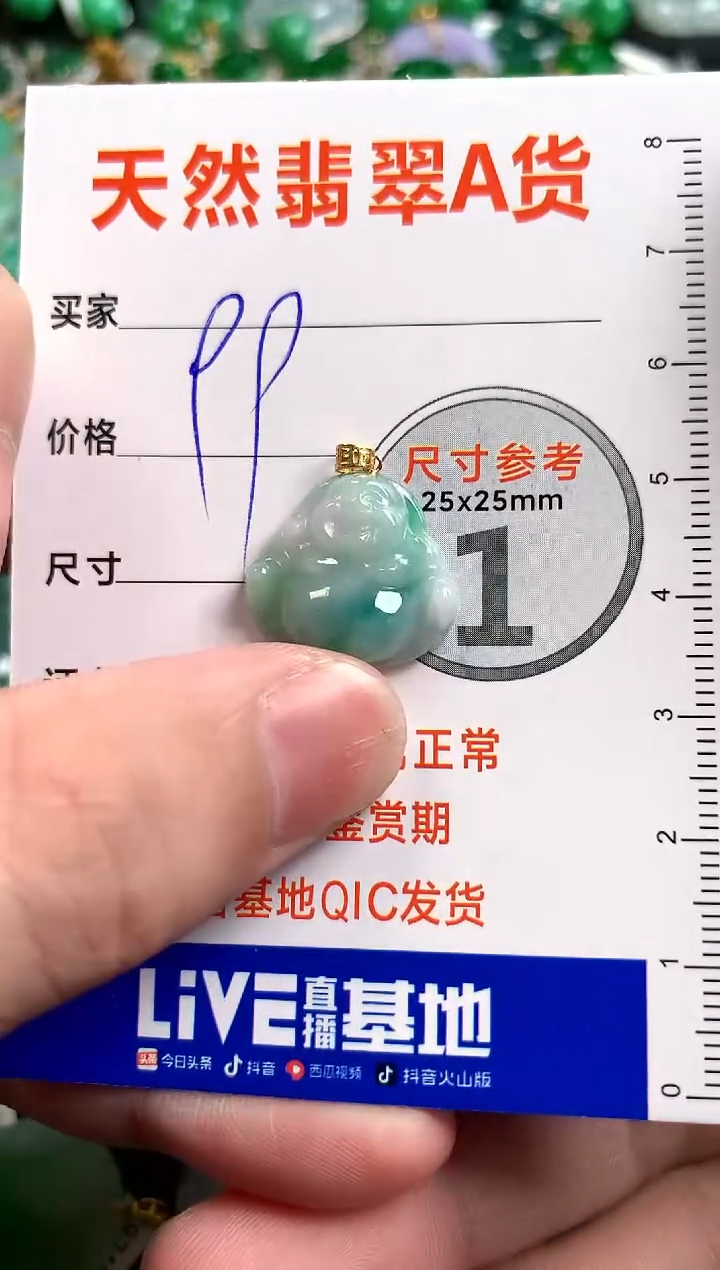 【闪购商品】翡翠颈饰18K金镶嵌13002967