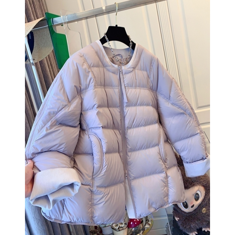 04182时尚高级感面包服花苞棉衣棉服宽松中长款厚外套大衣女冬款