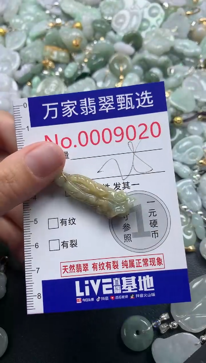 吊坠(不含链)未镶嵌翡翠9020