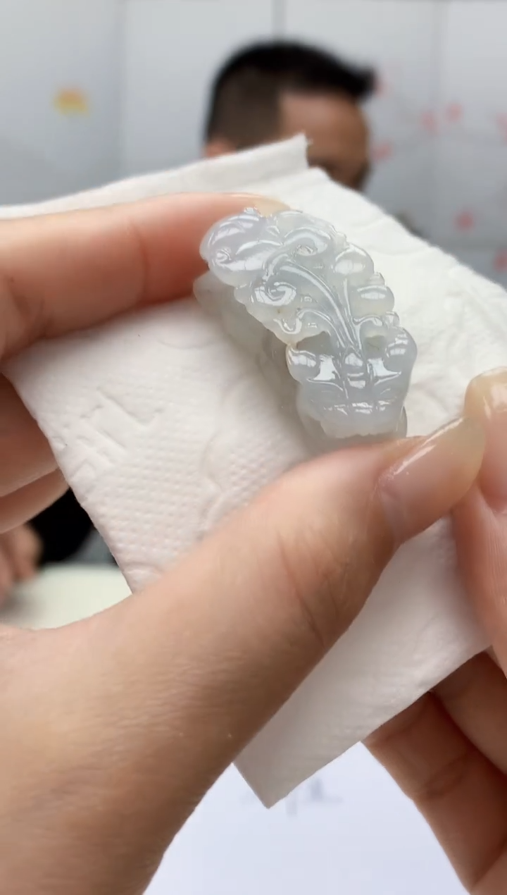 【闪购商品】定制翡翠未镶嵌3916lr毛货挂件40