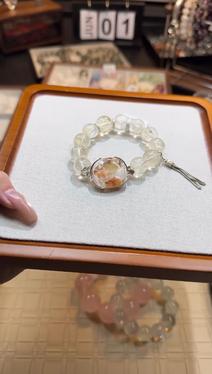 水晶手链未镶嵌天然水晶 多样性发货其一