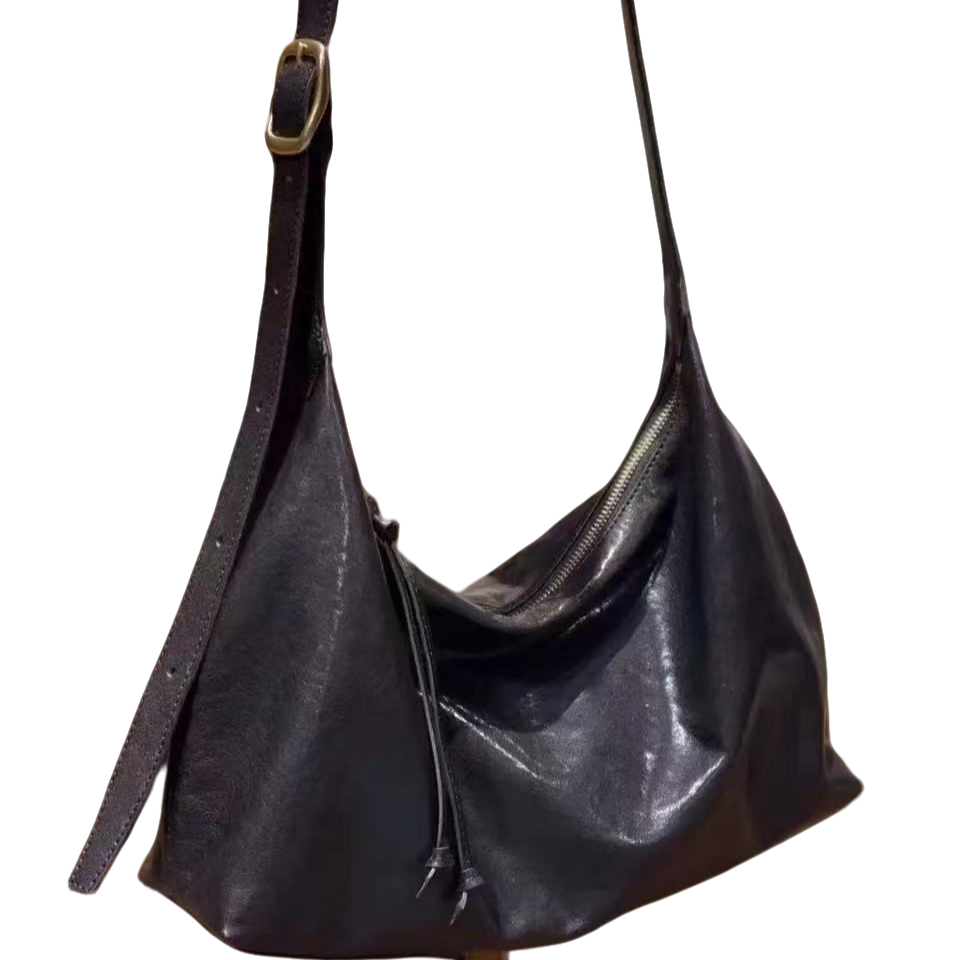 2025轻奢直柔皮斜挎包高端时尚慵懒包时尚休闲手提包