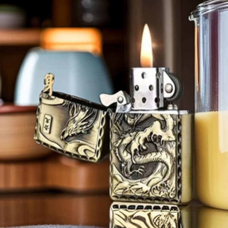 义锋四神兽（青龙）煤油打火机 （需自行加油）52