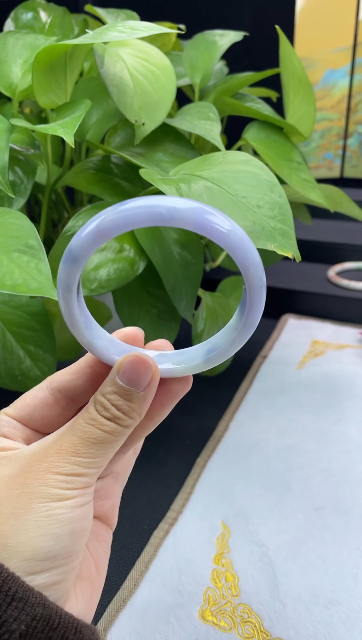 未镶嵌手镯翡翠19#天然A货翡翠手镯57-58圈口