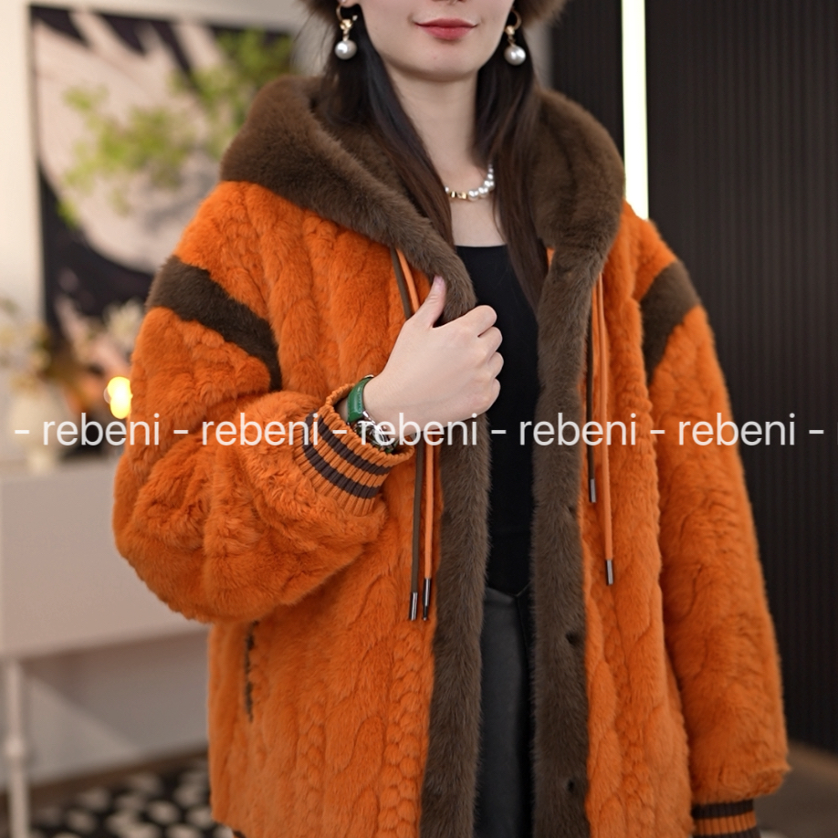 【海宁正品】2025冬季上新北欧浮雕工艺百搭显瘦保暖外套ZF001