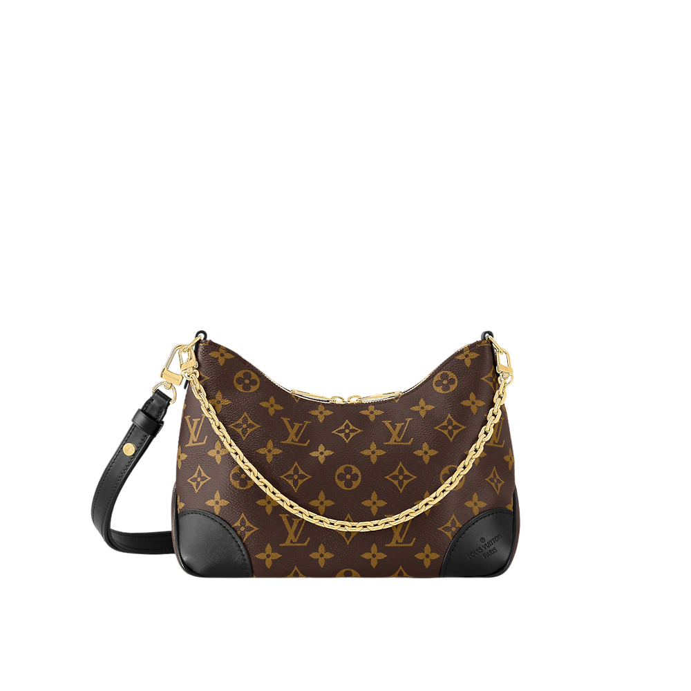 99新 LV  LouisVuitton/路易威登芯片款黑牛角包单肩斜挎包托雅