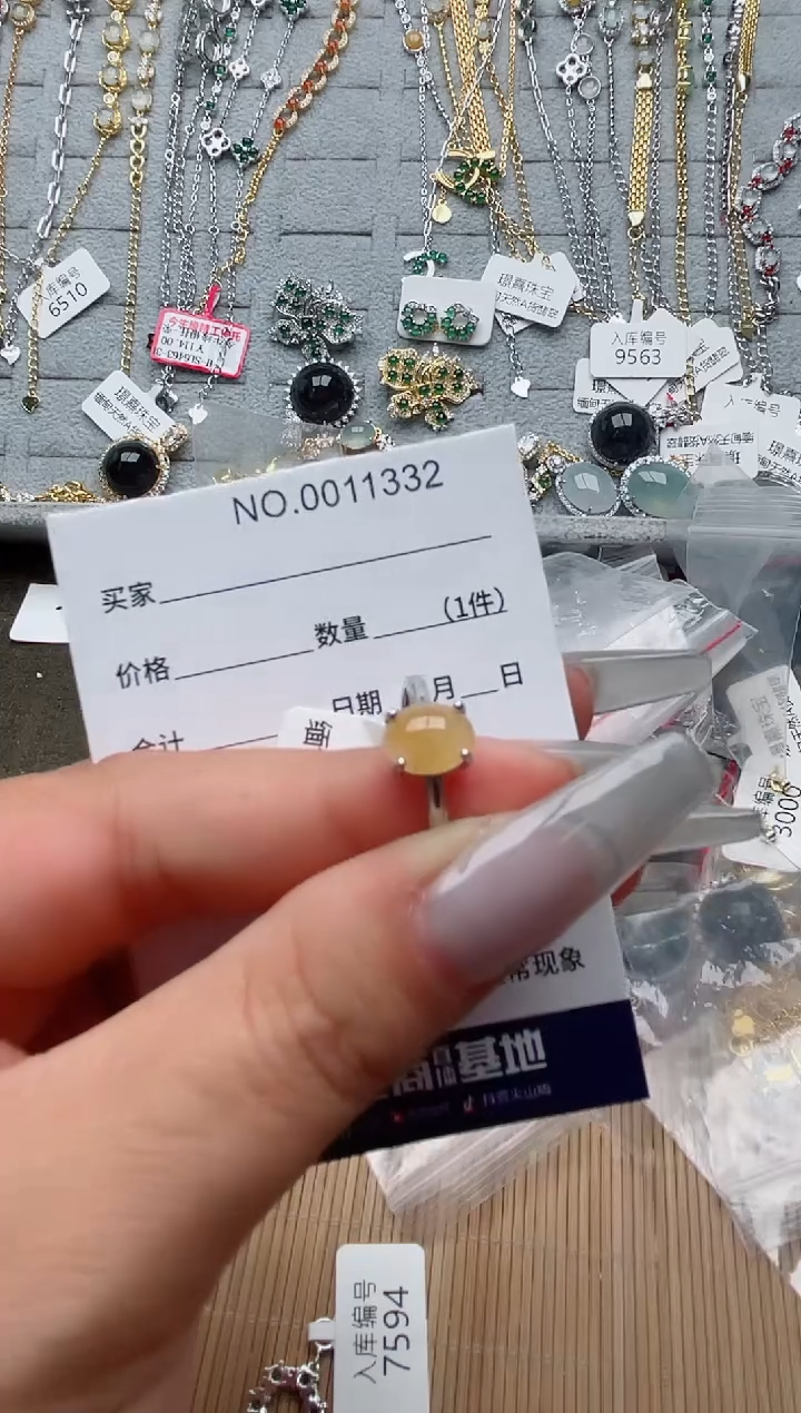 【闪购商品】翡翠戒指银S925镶嵌、