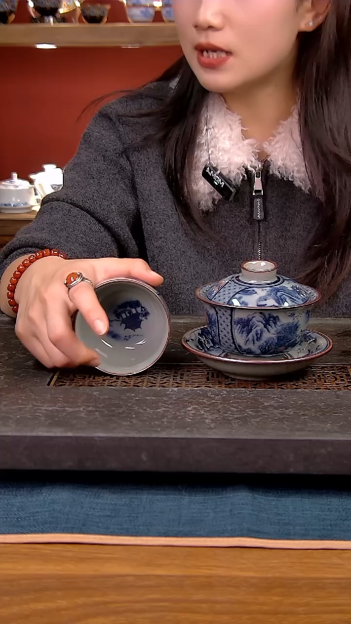 简装家用款2件套 老陶泥开片纹陶瓷茶具