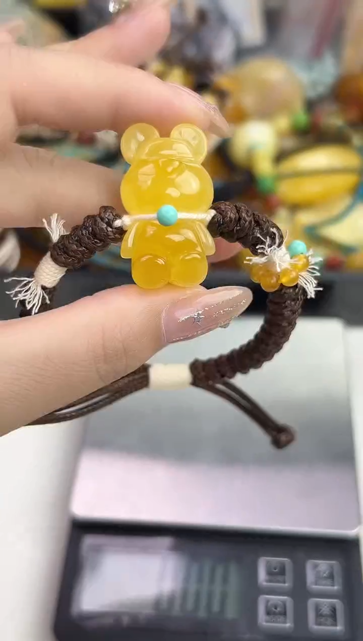 裸石琥珀未镶嵌天然琥珀蜜蜡手绳