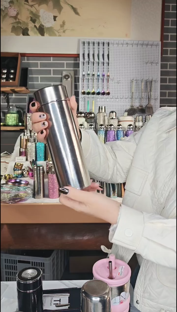 钛合金纯钛直杯保温400ml