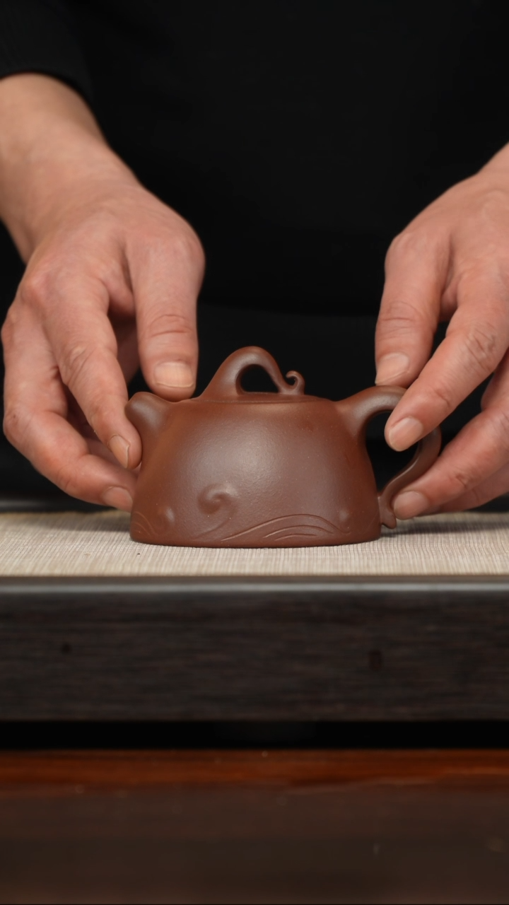 【闪购商品】紫砂茶壶云根料卷毛