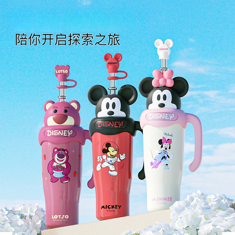 【省小胖专属】迪士尼草莓熊公仔巨无霸保温杯316不锈钢水杯