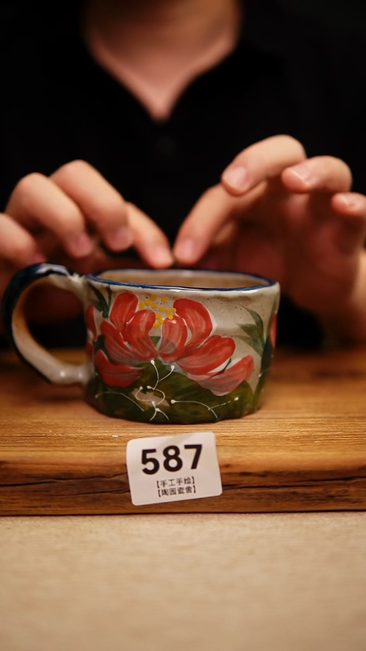 @@陶园瓷舍@@纯手工手绘@高温釉下彩
