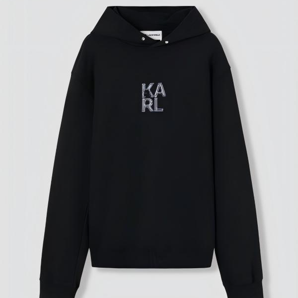 【官方男装】KARL LAGERFELD卡尔拉格斐25款连帽卫衣1K1D50603809