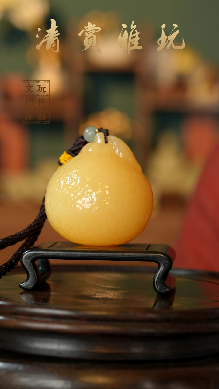 玉《大吉大利》手把件摆件