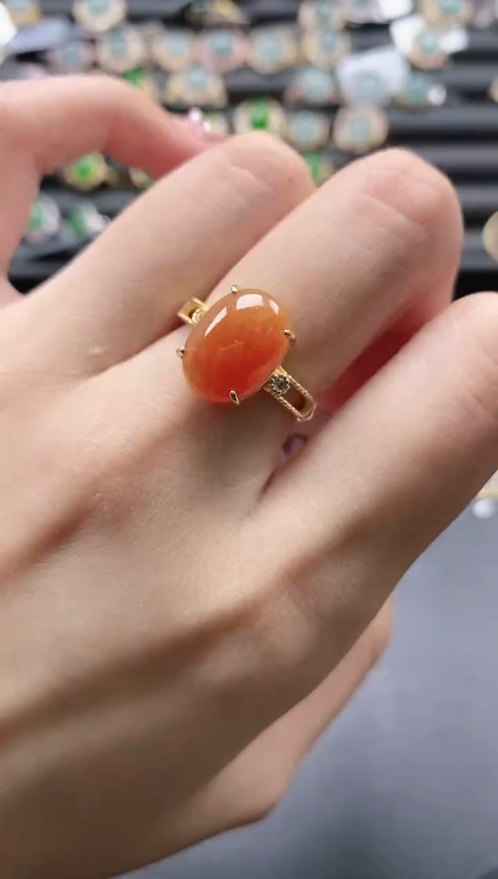 【闪购商品】翡翠戒指银S925镶嵌51151