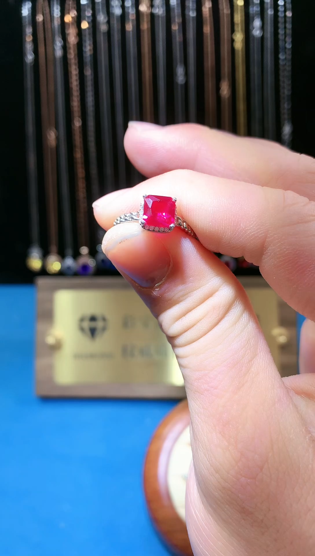 【闪购商品】红宝石戒指银S925镶嵌111111