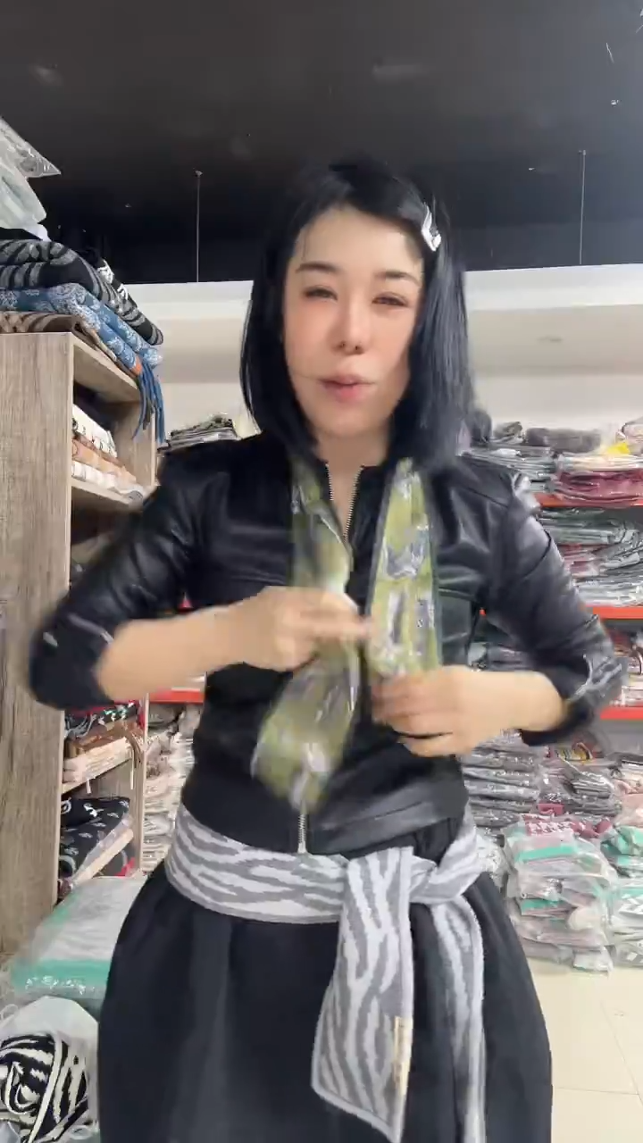 亚麻芳姐围巾福利074