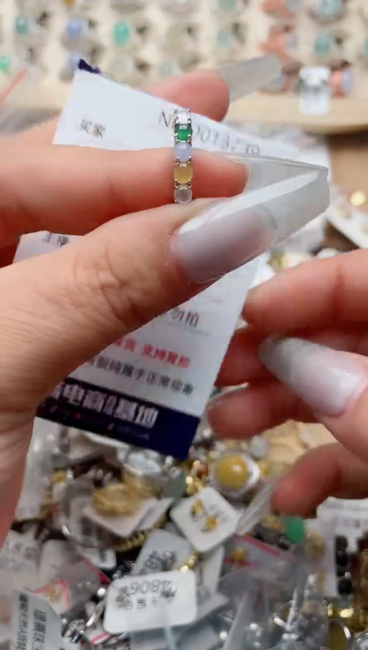 【闪购商品】翡翠戒指银S925镶嵌、