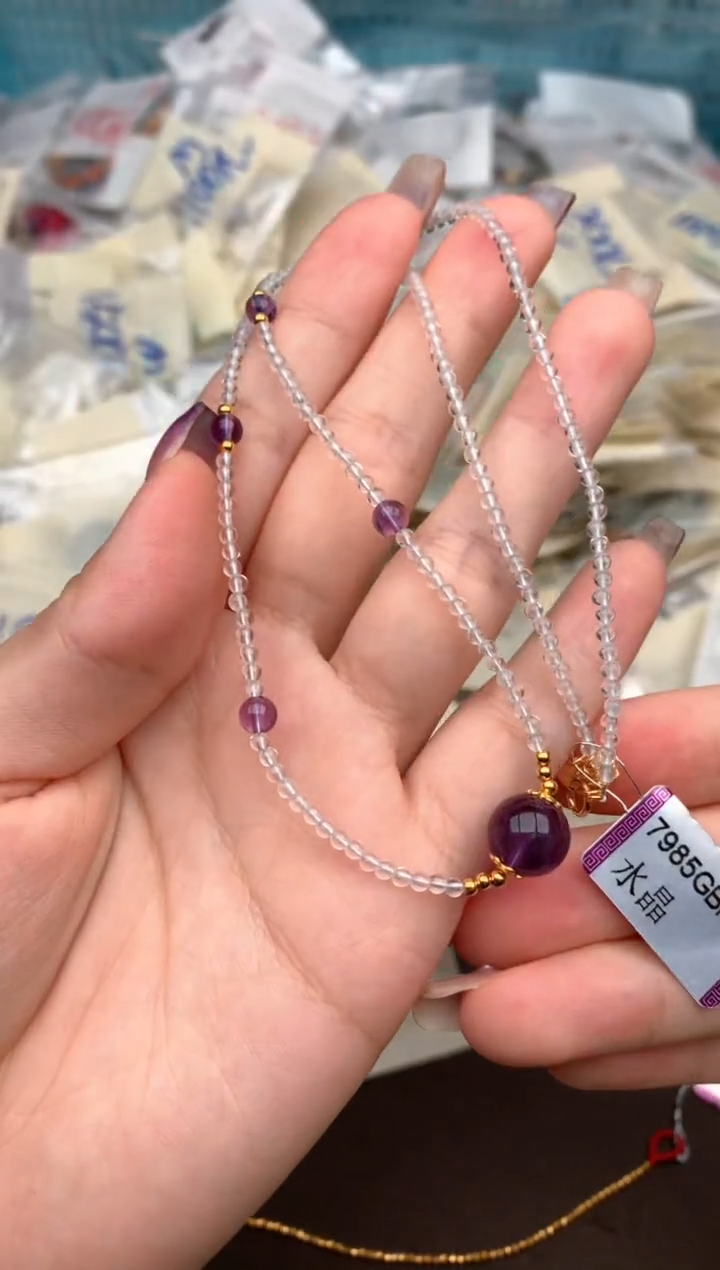 颈饰未镶嵌水晶一