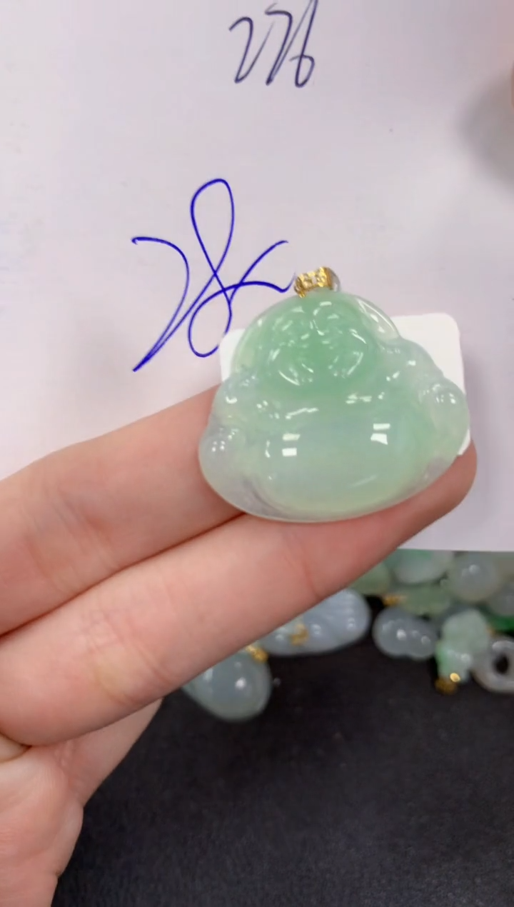 【闪购商品】翡翠颈饰18K金镶嵌 天然翡翠A货