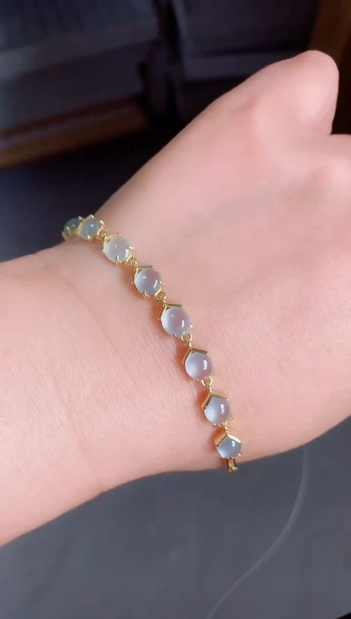 【闪购商品】翡翠手链银S925镶嵌121221