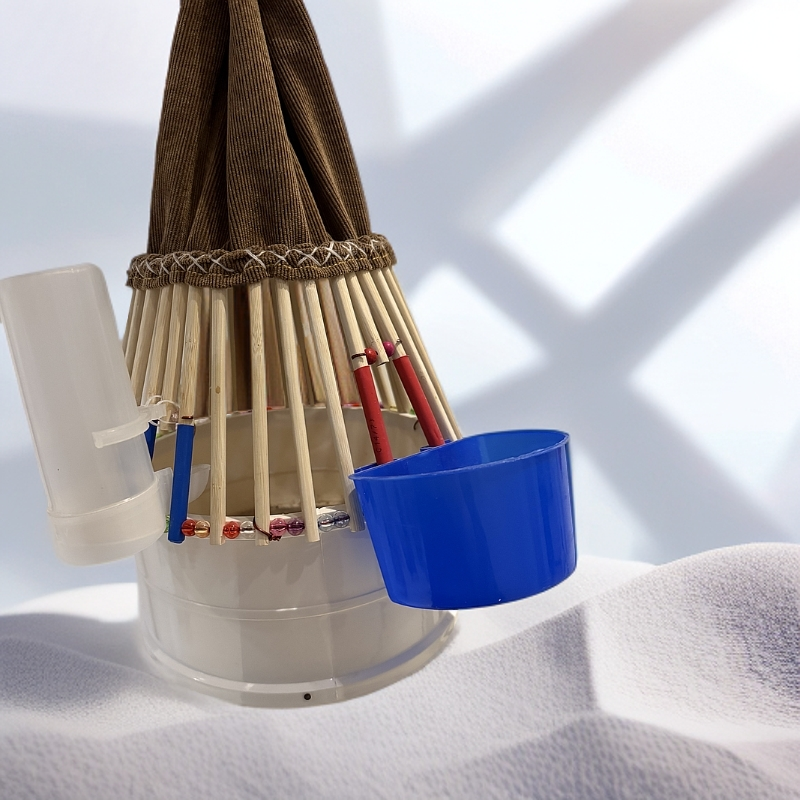 华姐新款外挂20公分鹌鹑笼子.上下口铜条.硬桐木底