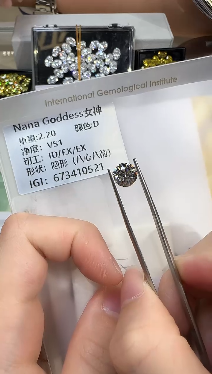 裸石实验室培育钻石@ 2.2ct 先鉴赏，再定制！