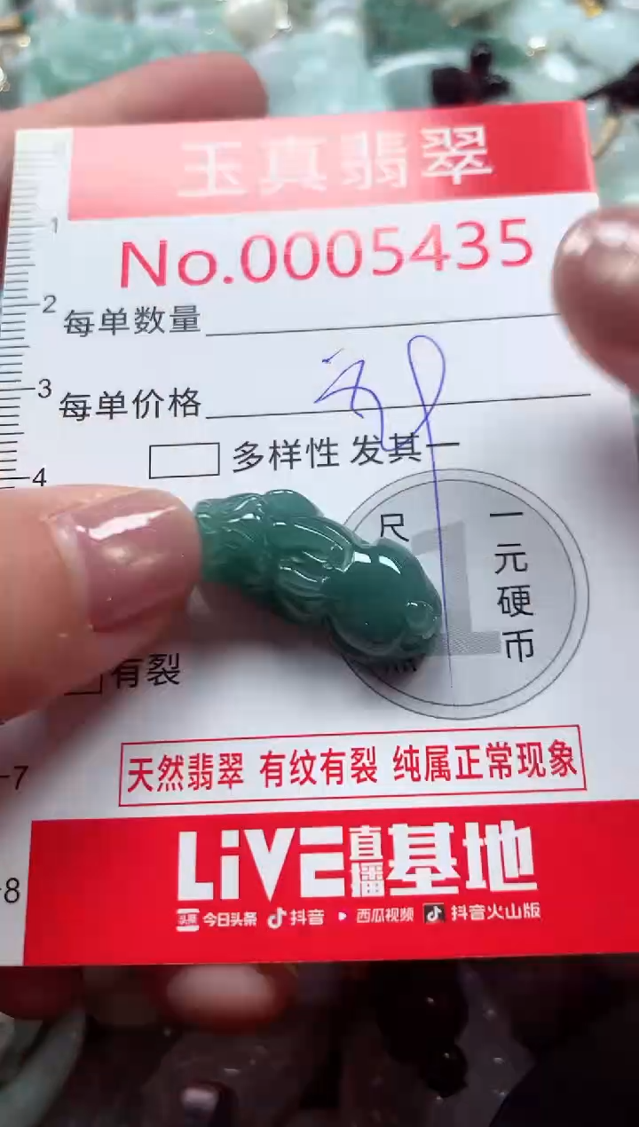 吊坠(不含链)未镶嵌翡翠5435