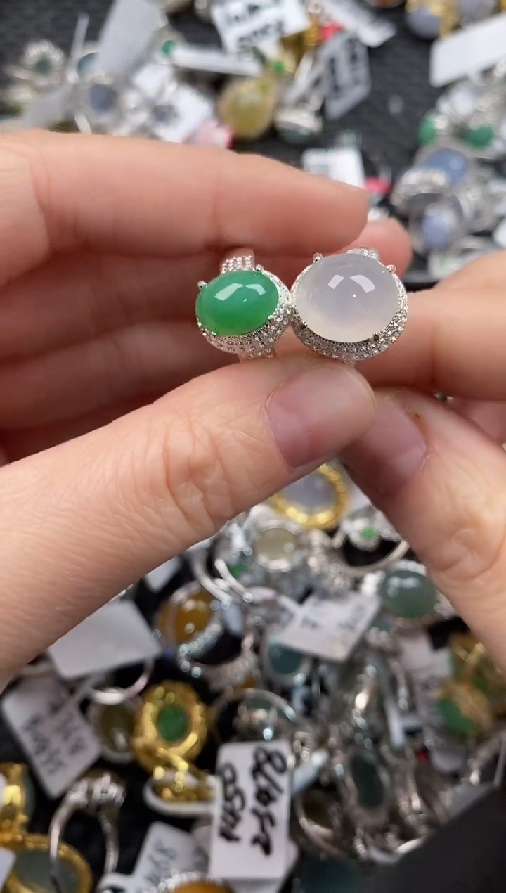 未镶嵌戒指翡翠11              9