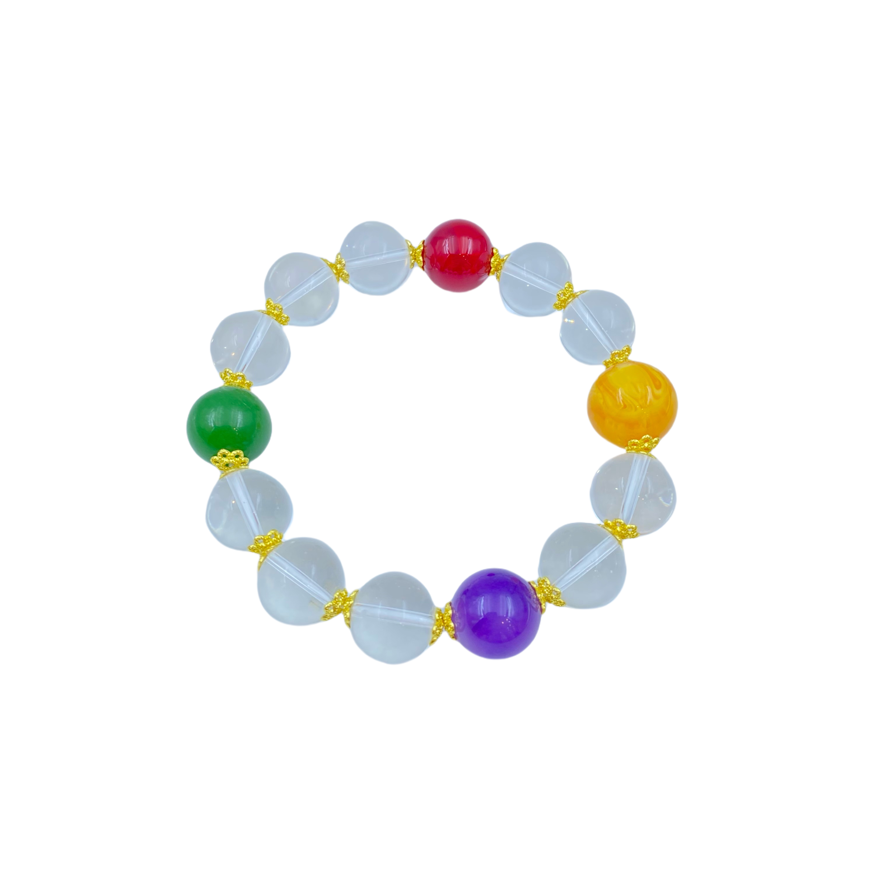 水晶多彩手链S1285X合金