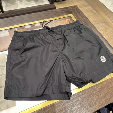 全新未使用Moncler盟可睐 2C00003 男士黑色沙滩裤短裤游泳裤