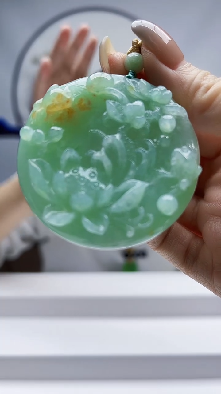 未镶嵌定制翡翠毛货-挂件91