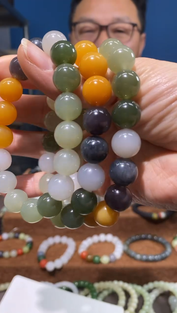 【闪购商品】和田玉手链未镶嵌一百元以内不走基地不配证书