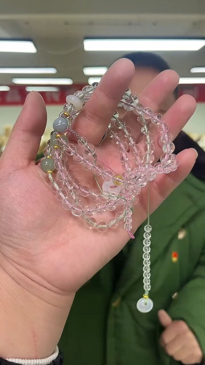 【闪购商品】水晶手链未镶嵌天然DIY手串多样性发一7mm
